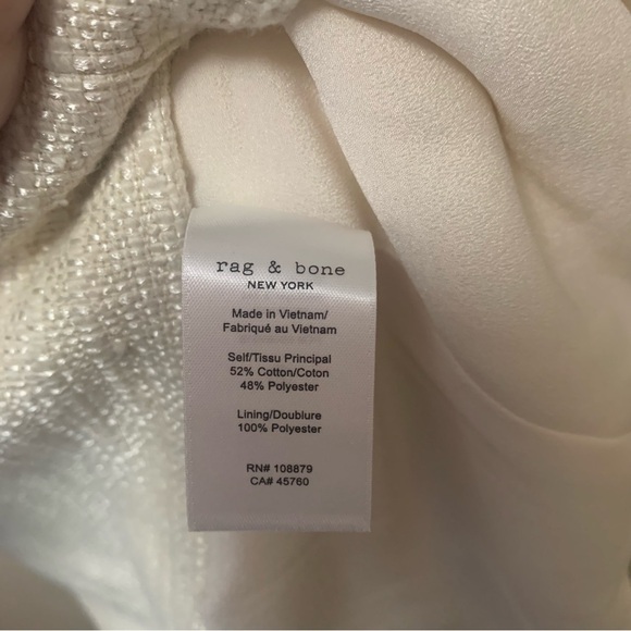 Rag & Bone Women's Roslyn Shift Dress Ivory Size 10 NWT New - Picture 8 of 11